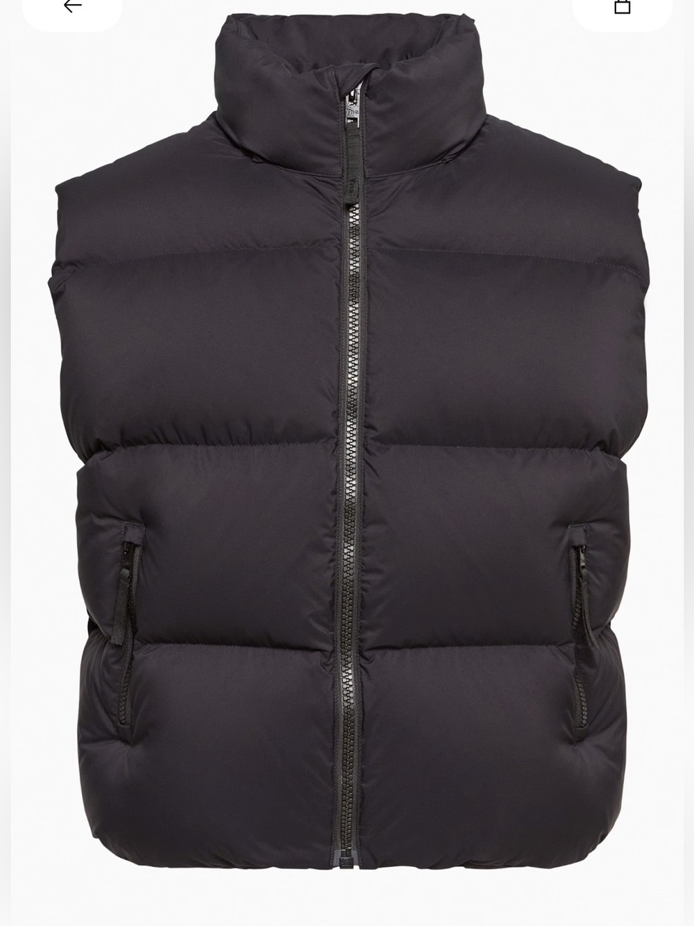 TNA Black Puffer Vest